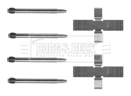 BORG & BECK Комплектующие, колодки дискового тормоза BBK1186